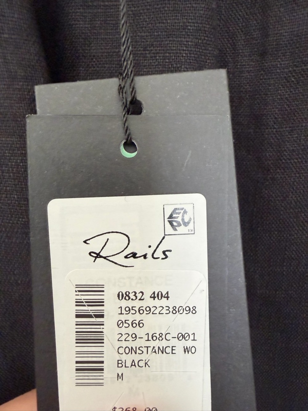 Linen Rails Black Women's Ruffle V-Neck Maxi Dress - Picture 4 of 7